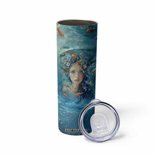 Beach Lovers Gifts For Women Skinny Tumbler Some Girls Are Just Born With The Beach In Their Souls TB10 Print Your Wear