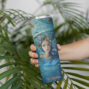 Beach Lovers Gifts For Women Skinny Tumbler Some Girls Are Just Born With The Beach In Their Souls TB10 Print Your Wear