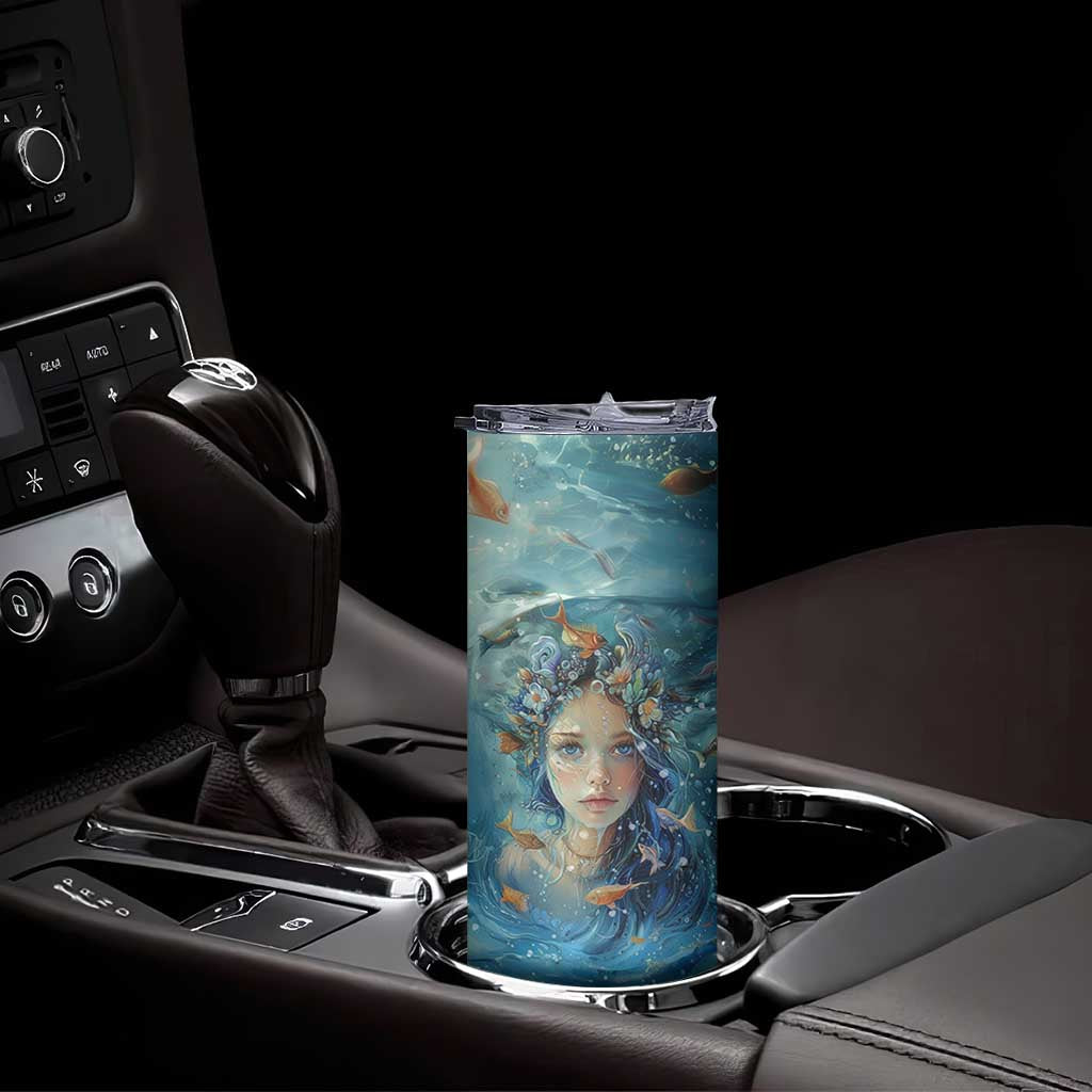 Beach Lovers Gifts For Women Skinny Tumbler Some Girls Are Just Born With The Beach In Their Souls TB10 Print Your Wear