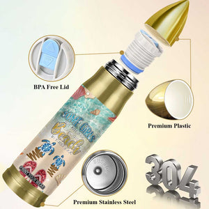 Beach Gifts For Women Bullet Tumbler Some Girls Are Just Born With The Beach In Their Souls TB10 Print Your Wear