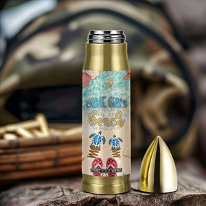 Beach Gifts For Women Bullet Tumbler Some Girls Are Just Born With The Beach In Their Souls TB10 Print Your Wear
