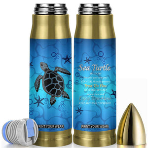 Sea Turtle Gifts For Women Bullet Tumbler Ocean Beach Themed Animal Lover Gift TB10 Blue Print Your Wear