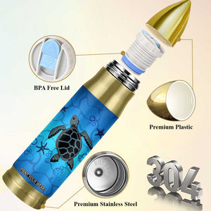 Sea Turtle Gifts For Women Bullet Tumbler Ocean Beach Themed Animal Lover Gift TB10 Print Your Wear