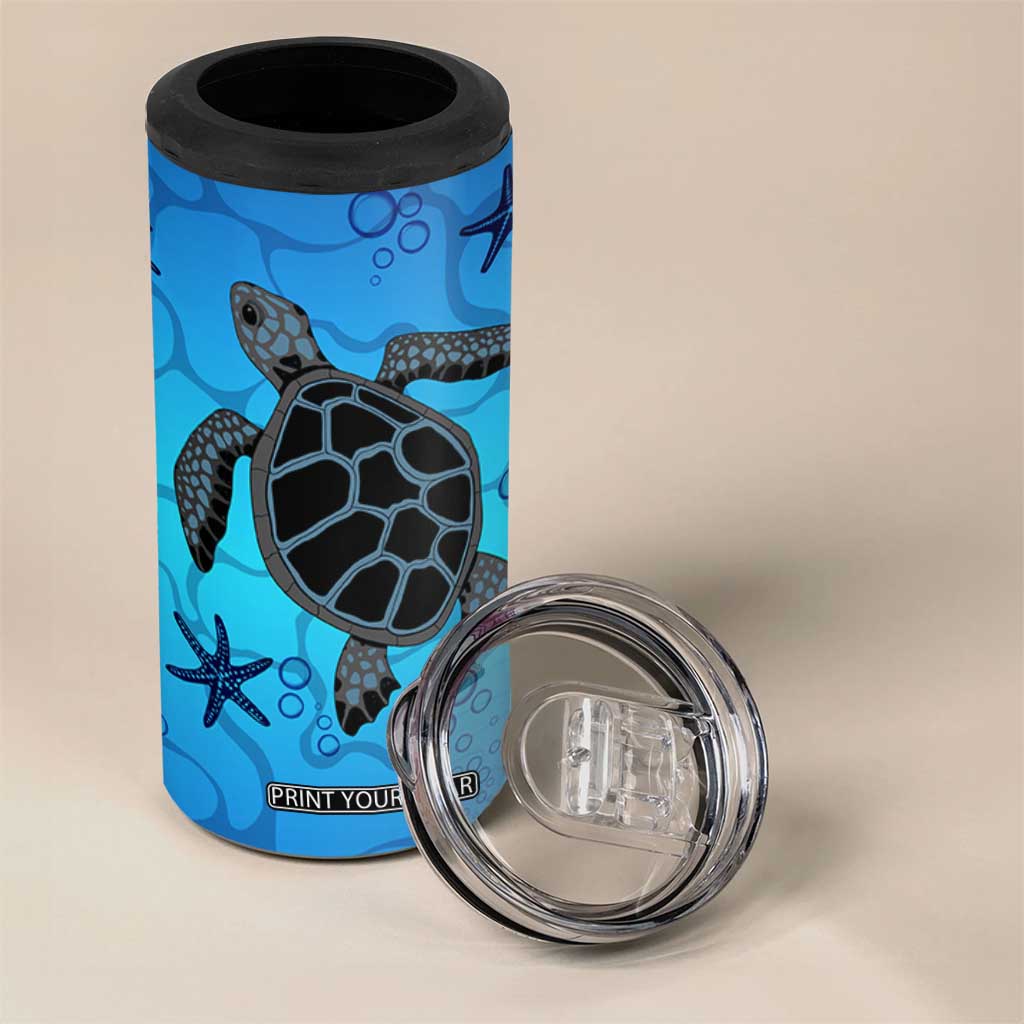 Sea Turtle Gifts For Women 4 in 1 Can Cooler Tumbler Ocean Beach Themed Animal Lover Gift TB10 Print Your Wear