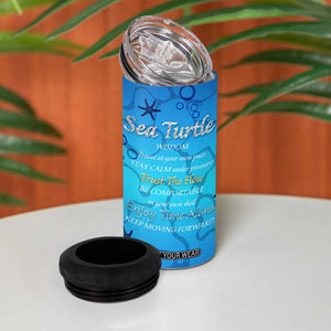 Sea Turtle Gifts For Women 4 in 1 Can Cooler Tumbler Ocean Beach Themed Animal Lover Gift TB10 Print Your Wear