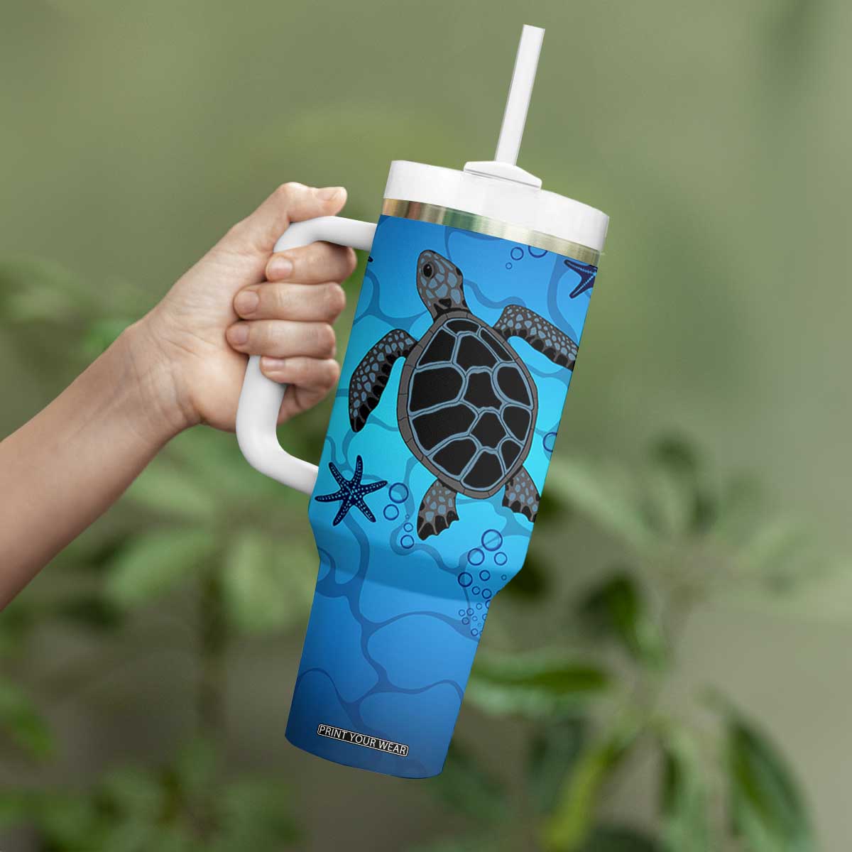 Sea Turtle Gifts For Women Tumbler With Handle Ocean Beach Themed Animal Lover Gift TB10 Print Your Wear