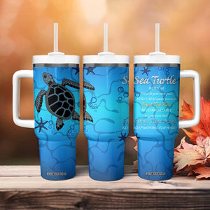 Sea Turtle Gifts For Women Tumbler With Handle Ocean Beach Themed Animal Lover Gift TB10 Print Your Wear
