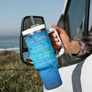 Sea Turtle Gifts For Women Tumbler With Handle Ocean Beach Themed Animal Lover Gift TB10 Print Your Wear