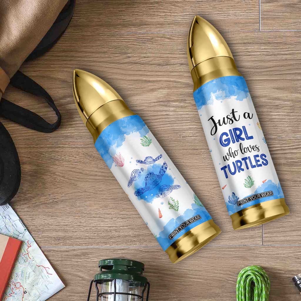 Gifts For Sea Turtle Lovers Bullet Tumbler Cute Animal Lover Gifts For Women Girl TB10 Print Your Wear