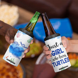 Gifts For Sea Turtle Lovers 4 in 1 Can Cooler Tumbler Cute Animal Lover Gifts For Women Girl TB10 Print Your Wear