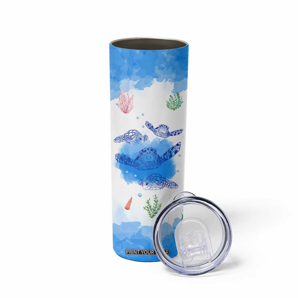 Gifts For Sea Turtle Lovers Skinny Tumbler Cute Animal Lover Gifts For Women Girl TB10 Print Your Wear