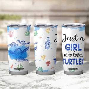 Gifts For Sea Turtle Lovers Tumbler Cup Cute Animal Lover Gifts For Women Girl TB10 Print Your Wear