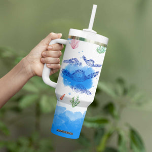 Gifts For Sea Turtle Lovers Tumbler With Handle Cute Animal Lover Gifts For Women Girl TB10 Print Your Wear