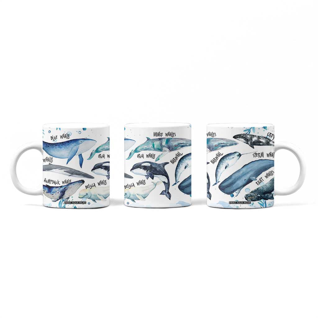 Shark Lovers Coffee Mug Ocean Animal Species Of Sharks TB10 Print Your Wear