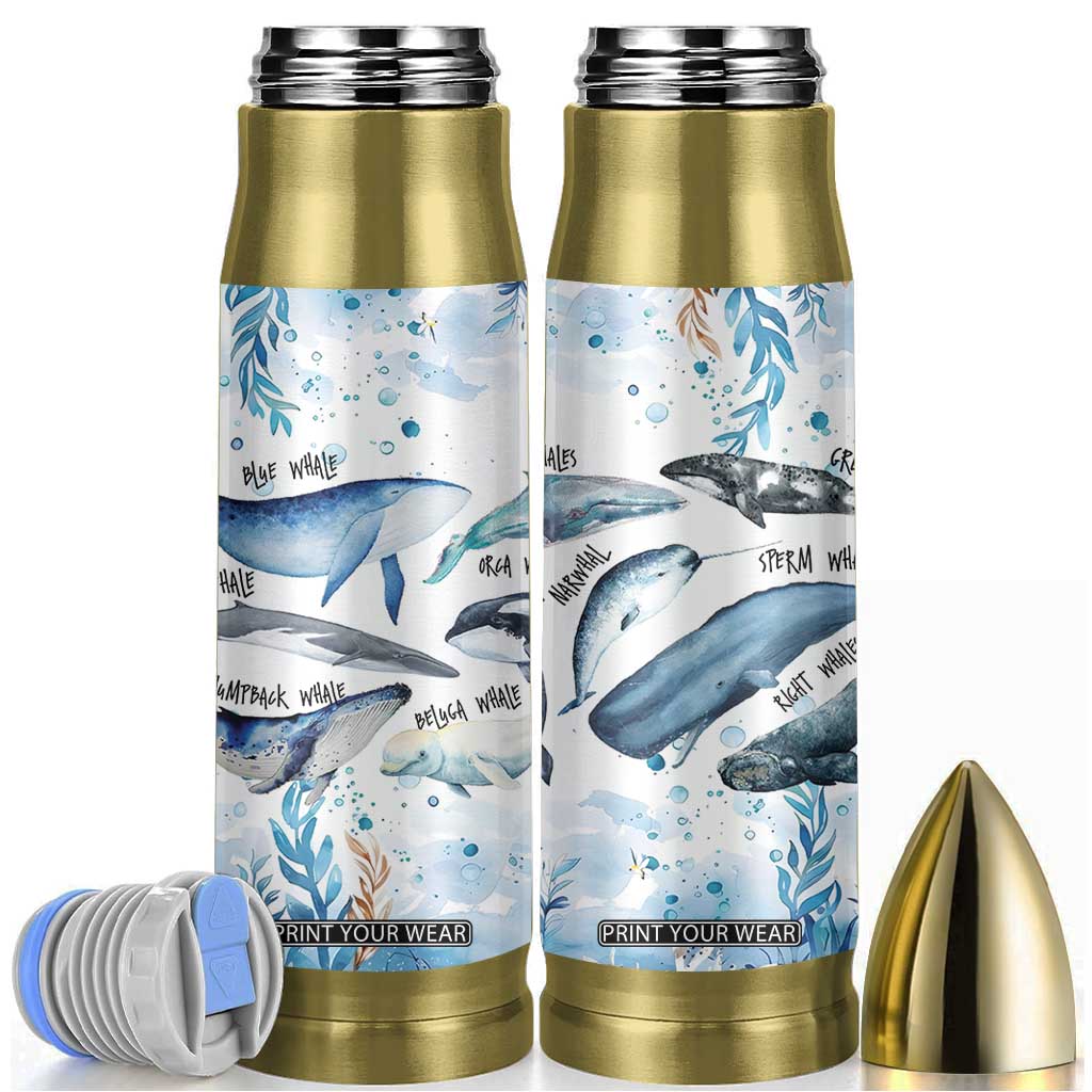 Shark Lovers Bullet Tumbler Ocean Animal Species Of Sharks TB10 Blue Print Your Wear