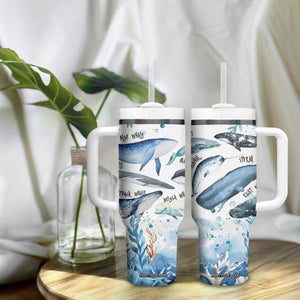Shark Lovers Tumbler With Handle Ocean Animal Species Of Sharks TB10 Print Your Wear