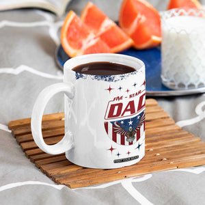Dad Gifts From Kids Coffee Mug Five Star Dad Fathers Day American Flag TB10 Print Your Wear