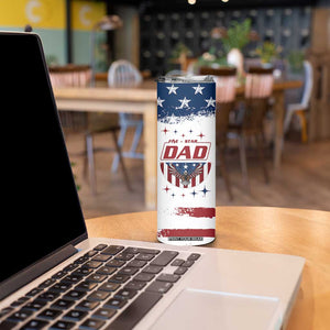 Dad Gifts From Kids Skinny Tumbler Five Star Dad Fathers Day American Flag TB10 Print Your Wear