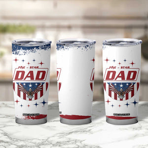 Dad Gifts From Kids Tumbler Cup Five Star Dad Fathers Day American Flag TB10 Print Your Wear