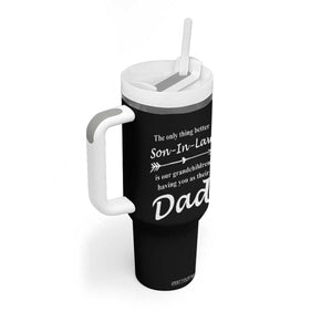 Son In Law Gifts Tumbler With Handle Our Grandchildren Having You As Dad SIL Fathers Day Gift From MIL TB10 Print Your Wear