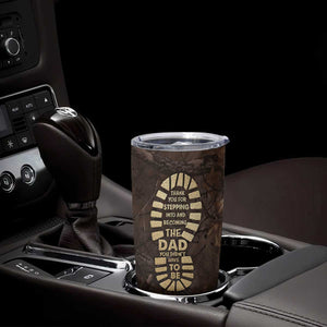 Bonus Dad Gifts Tumbler Cup Stepdad Stepped Up Dads Daddy Fathers Day Presents Camo TB10 Print Your Wear