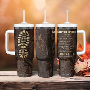 Bonus Dad Gifts Tumbler With Handle Stepdad Stepped Up Dads Daddy Fathers Day Presents Camo TB10 Print Your Wear