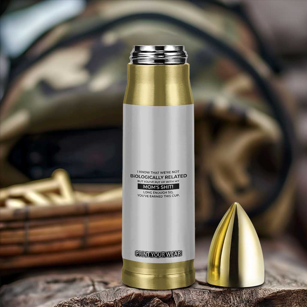 Funny Bonus Dad Gifts Bullet Tumbler Stepdad Fathers Day TB10 Print Your Wear