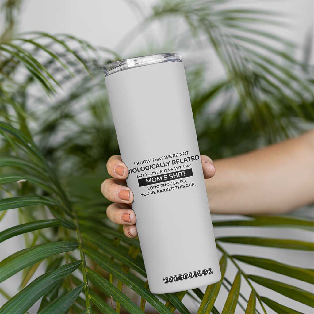 Funny Bonus Dad Gifts Skinny Tumbler Stepdad Fathers Day TB10 Print Your Wear