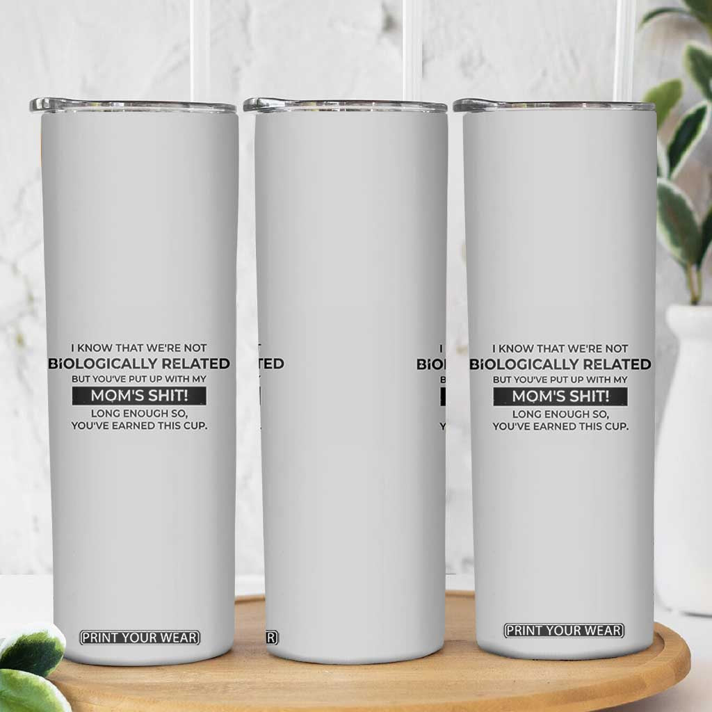 Funny Bonus Dad Gifts Skinny Tumbler Stepdad Fathers Day TB10 Print Your Wear