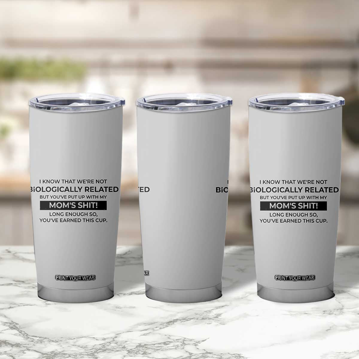 Funny Bonus Dad Gifts Tumbler Cup Stepdad Fathers Day TB10 Print Your Wear