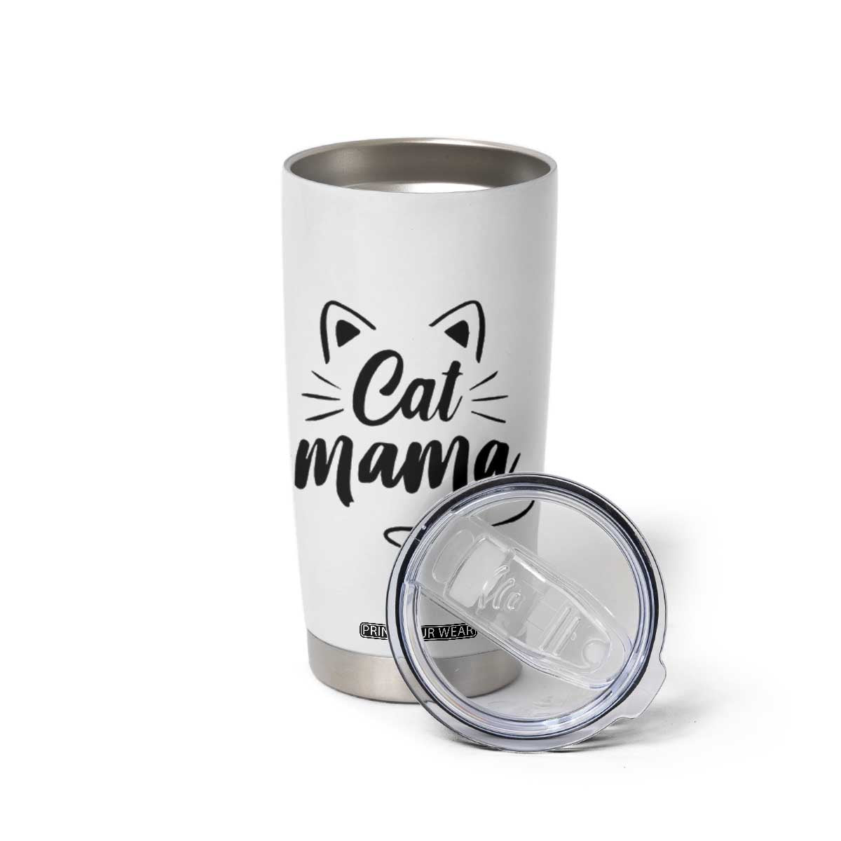 Cat Mama Tumbler Cup Cat Lover Gifts For Women TB10 Print Your Wear