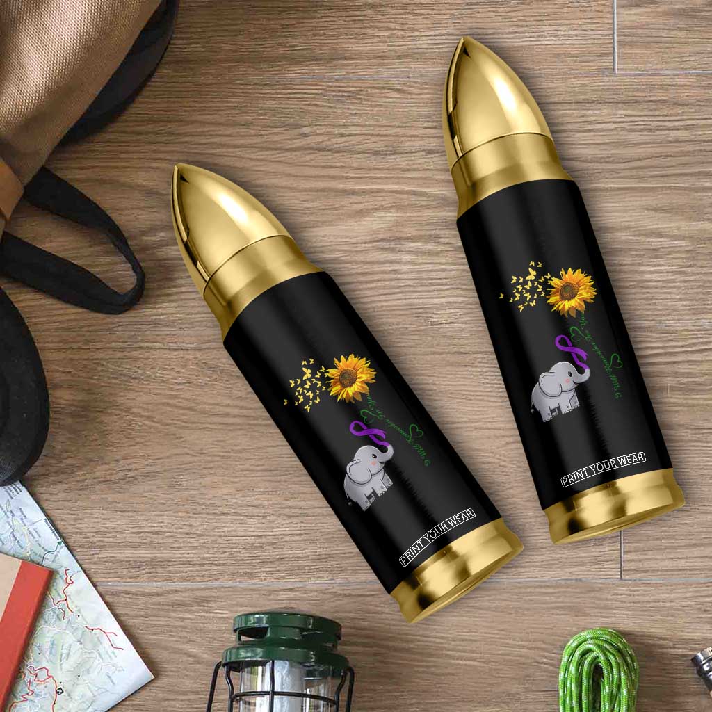 Alzheimer's Awareness Bullet Tumbler I Will Remember For You Support Alzheimer TB10 Print Your Wear
