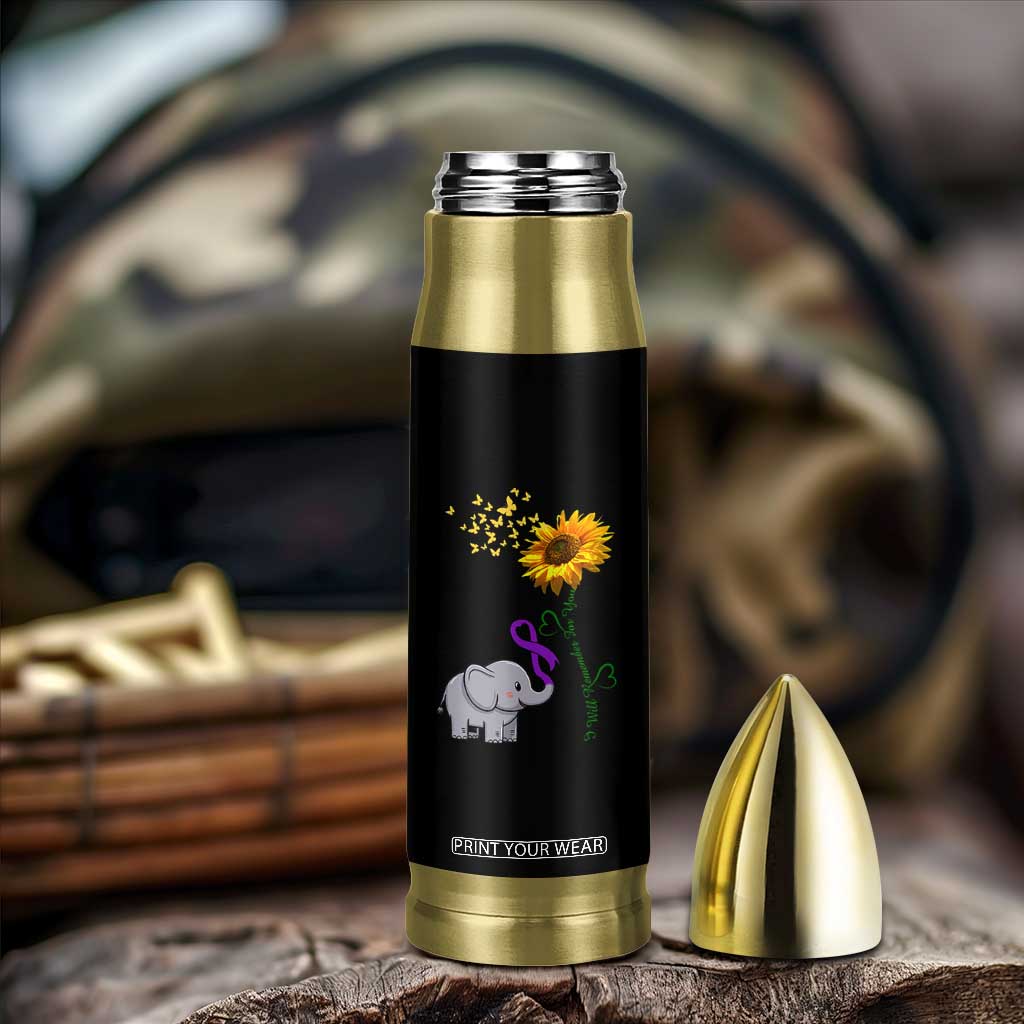 Alzheimer's Awareness Bullet Tumbler I Will Remember For You Support Alzheimer TB10 Print Your Wear