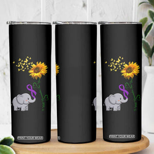 Alzheimer's Awareness Skinny Tumbler I Will Remember For You Support Alzheimer TB10 Print Your Wear