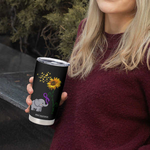 Alzheimer's Awareness Tumbler Cup I Will Remember For You Support Alzheimer TB10 Print Your Wear