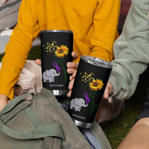 Alzheimer's Awareness Tumbler Cup I Will Remember For You Support Alzheimer TB10 Print Your Wear