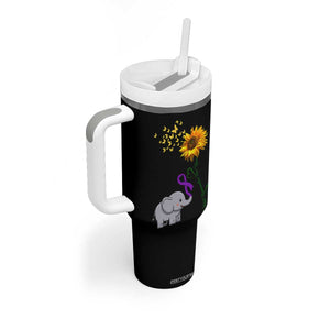 Alzheimer's Awareness Tumbler With Handle I Will Remember For You Support Alzheimer TB10 Print Your Wear