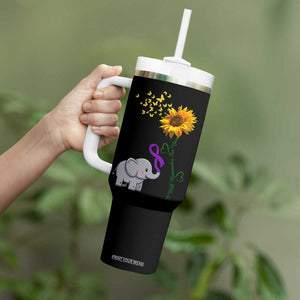 Alzheimer's Awareness Tumbler With Handle I Will Remember For You Support Alzheimer TB10 Print Your Wear