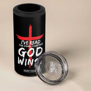 Christian Gifts 4 in 1 Can Cooler Tumbler I've Read The Final Chapter God Wins Faith Cross TB10 Print Your Wear