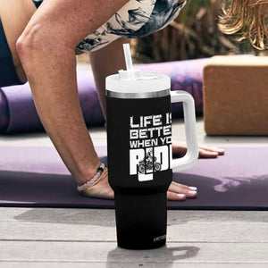 Funny Motorcycle Tumbler With Handle Bike Motorcyclist Motorcycle Rider Biker Club TB10 Print Your Wear