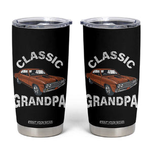 Funny Grandpa Classic Car Tumbler Cup TB10 Black Print Your Wear
