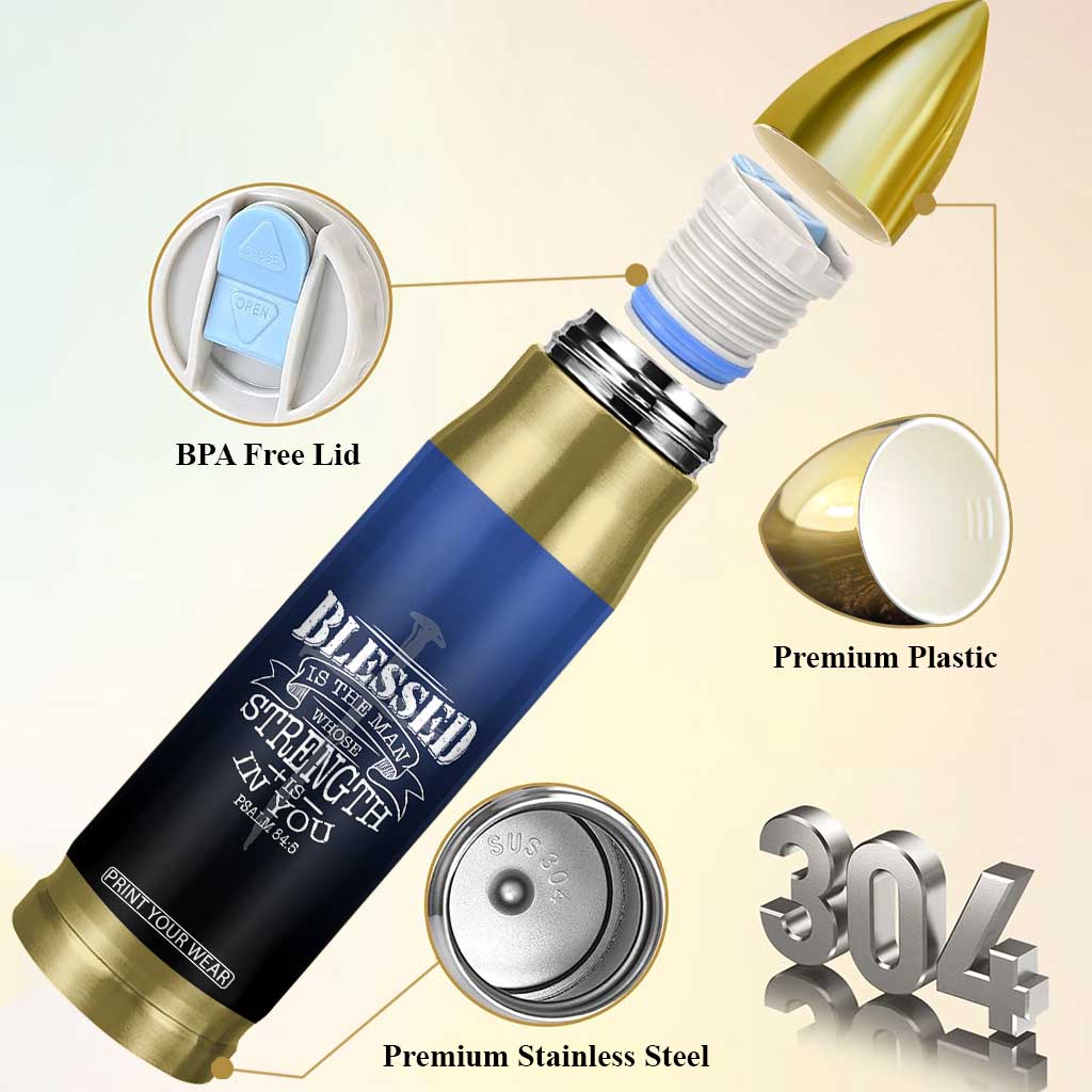 Christian Gifts for Men Bullet Tumbler Religious Cross US Flag Prayer Patriotic TB10 Print Your Wear