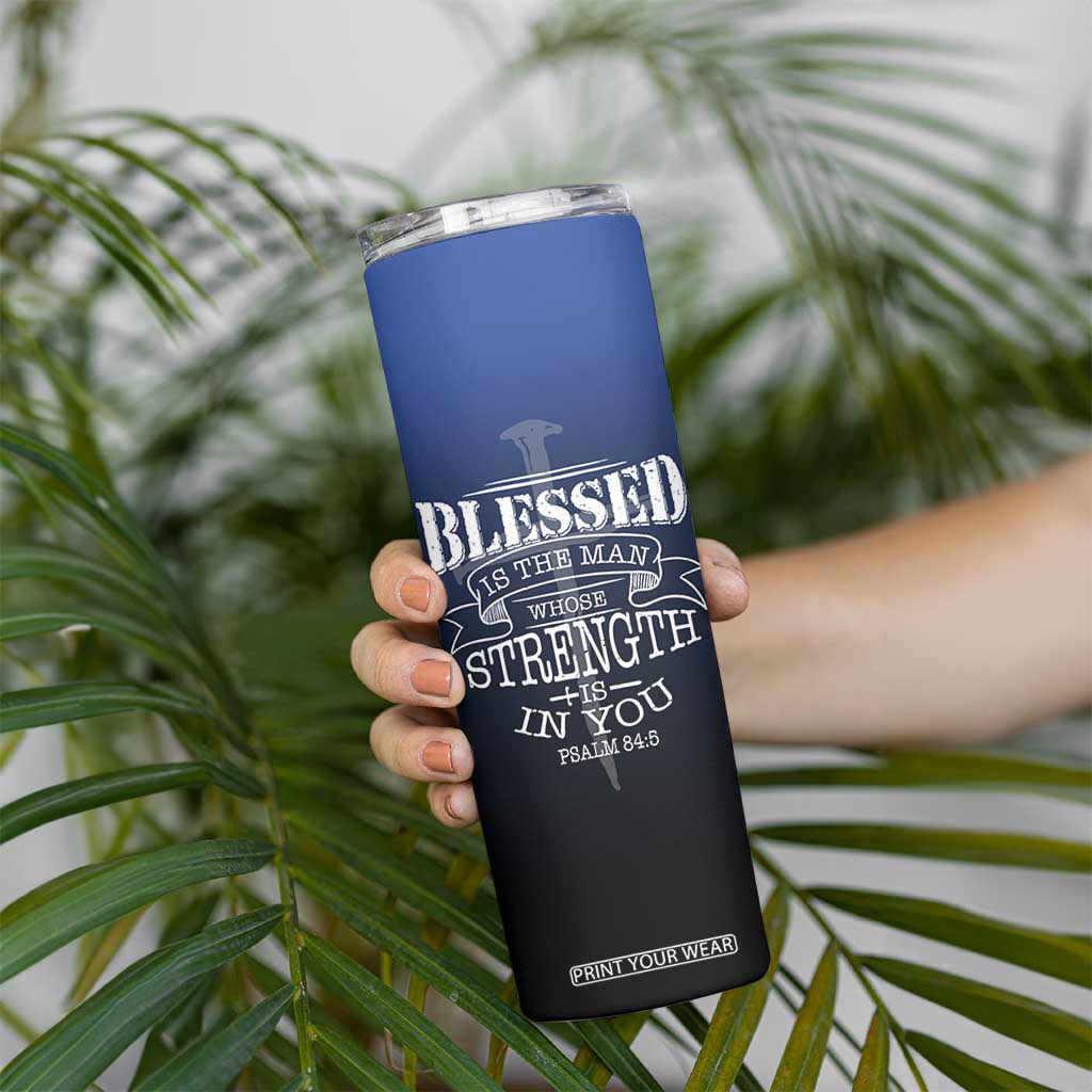 Christian Gifts for Men Skinny Tumbler Religious Cross US Flag Prayer Patriotic TB10 Print Your Wear