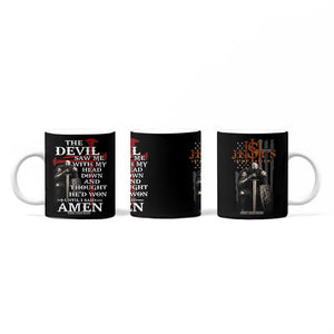 Christian Gifts for Men Coffee Mug Jesus Is My Savior Catholic Cross US Flag Prayer Patriotic TB10 Print Your Wear