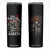 Christian Gifts for Men Skinny Tumbler Jesus Is My Savior Catholic Cross US Flag Prayer Patriotic TB10 Black Print Your Wear
