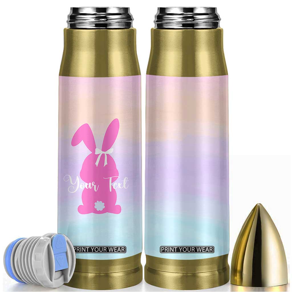 Personalized Rabbit Bullet Tumbler Custom Name Bunny Lovers Cute Easter Spring Gift for Women