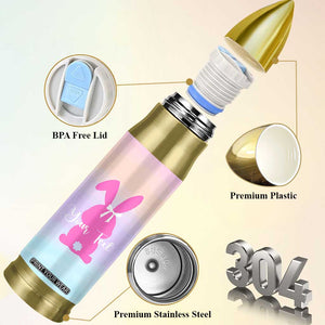 Personalized Rabbit Bullet Tumbler Custom Name Bunny Lovers Cute Easter Spring Gift for Women TB10 Print Your Wear