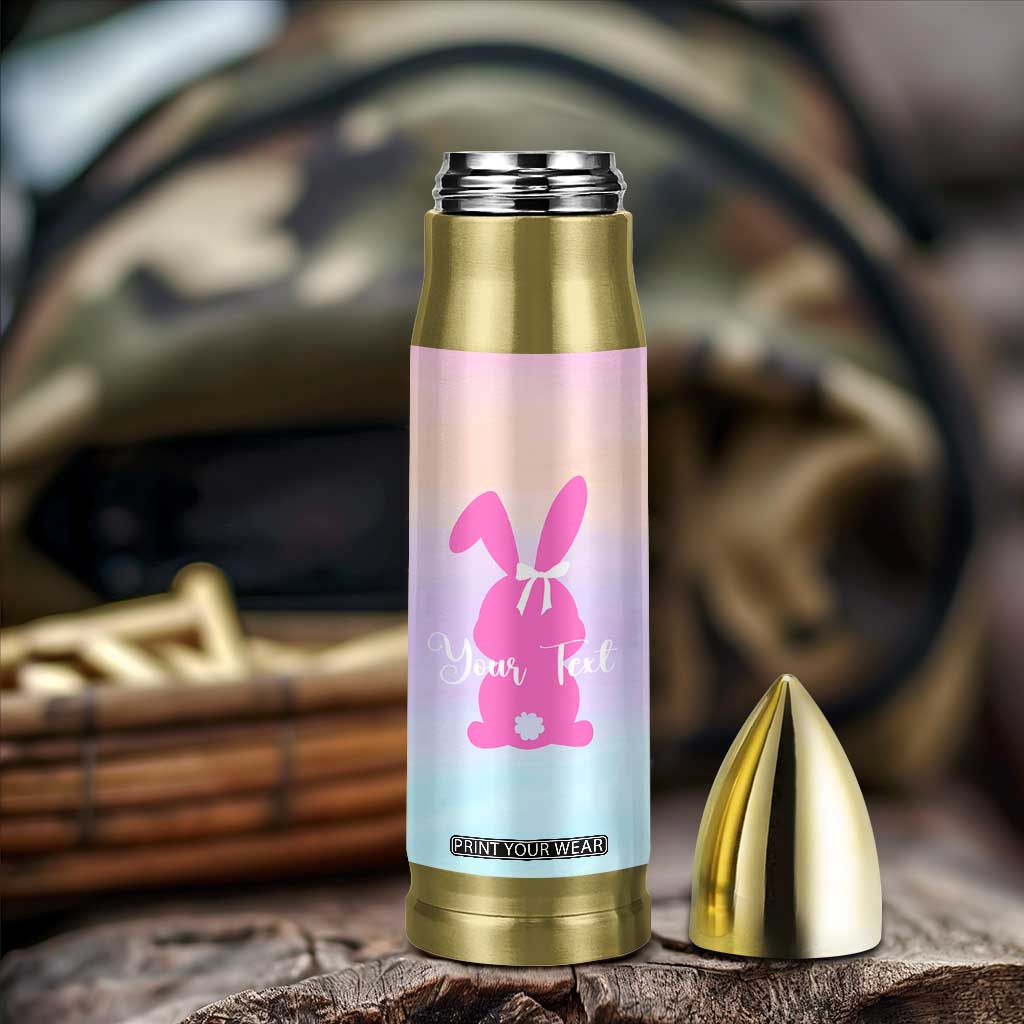 Personalized Rabbit Bullet Tumbler Custom Name Bunny Lovers Cute Easter Spring Gift for Women TB10 Print Your Wear