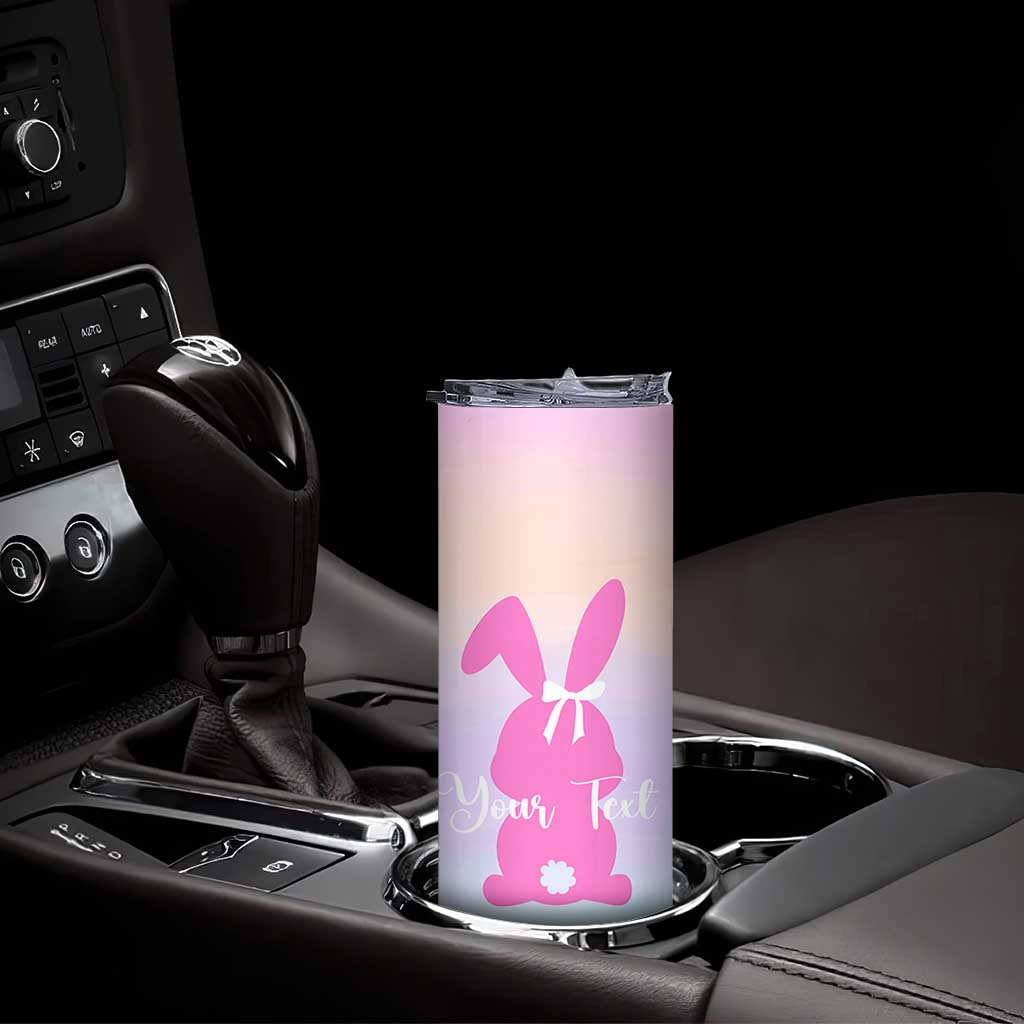 Personalized Rabbit Skinny Tumbler Custom Name Bunny Lovers Cute Easter Spring Gift for Women TB10 Print Your Wear
