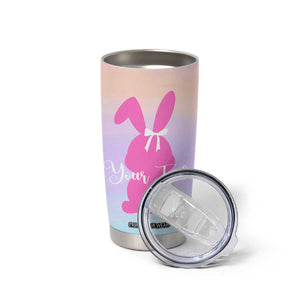 Personalized Rabbit Tumbler Cup Custom Name Bunny Lovers Cute Easter Spring Gift for Women TB10 Print Your Wear